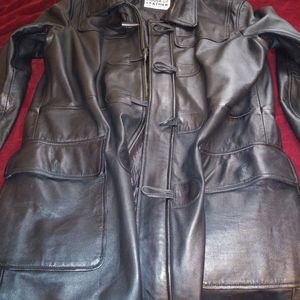 Leather 3/4 jacket
